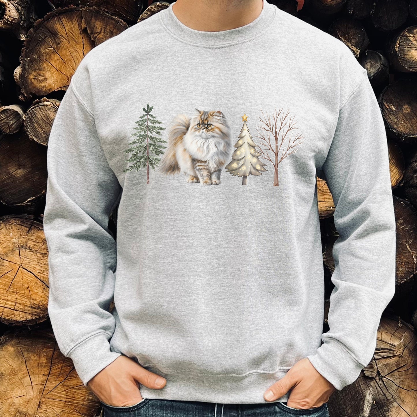 Persian Cat Sweatshirt, Shirazi Cat Sweater, Persian Parent Apparel, Gift for Cat Lover, Persian Cat Gift Shirt, Persian Lover Owner Present