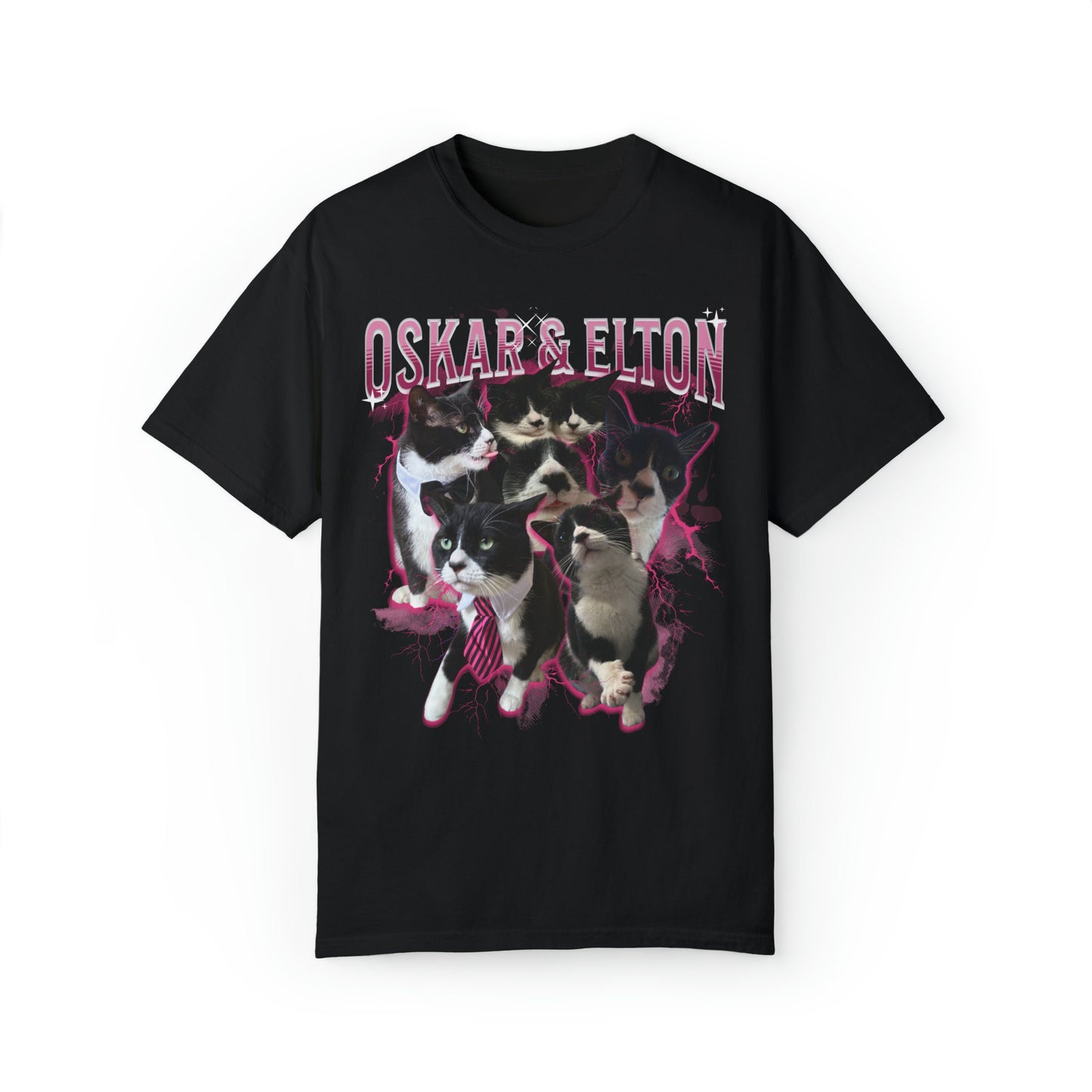 Retro 90'S Custom | Cat Mom Shirt | Pet Owner Shirt | Custom Cat Graphic Shirt | Retro Collage Shirt | Custom Cat Bootleg Shirt