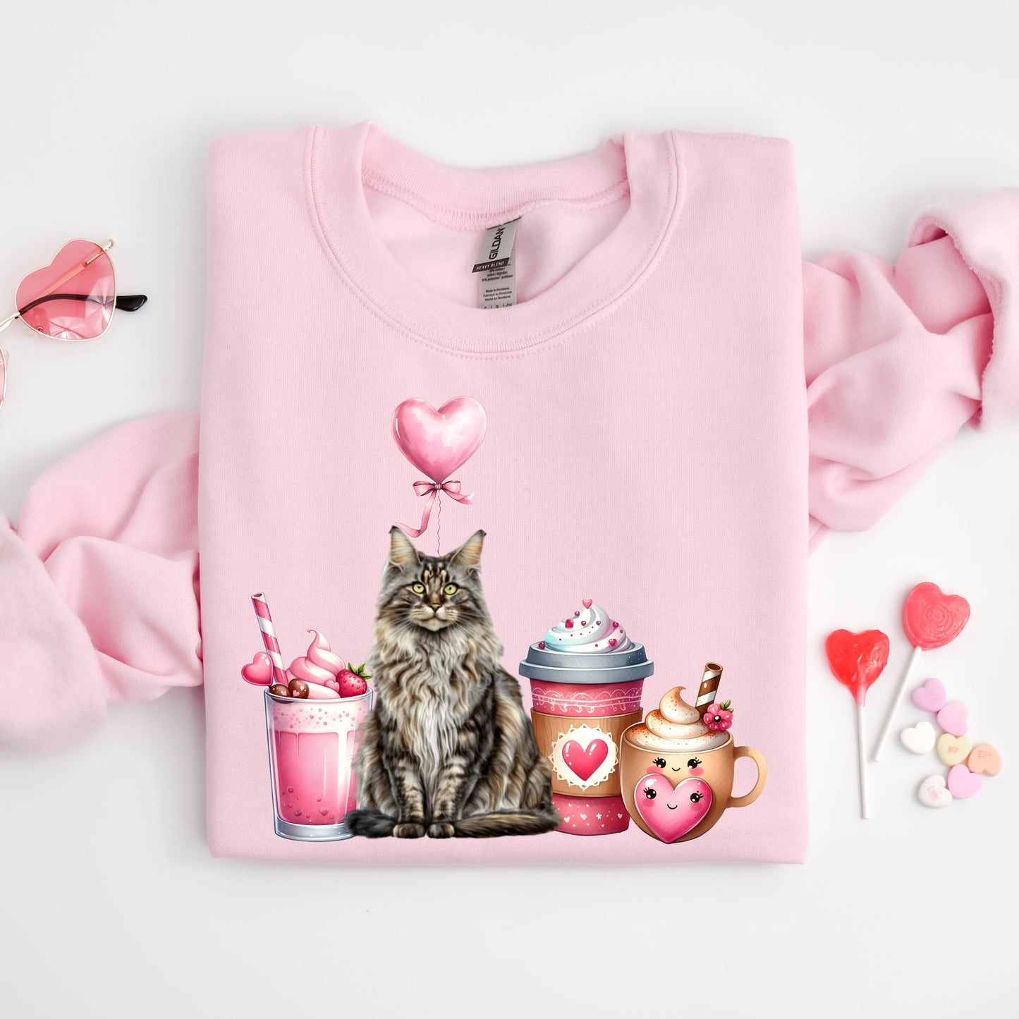 Valentines Mainecoon Cat Lover Gift Maine Coon Sweatshirt Mainecoone Sweater Coone Cat Gift Maine Coon Cat Gift Main Coon Cat Lover Shirt