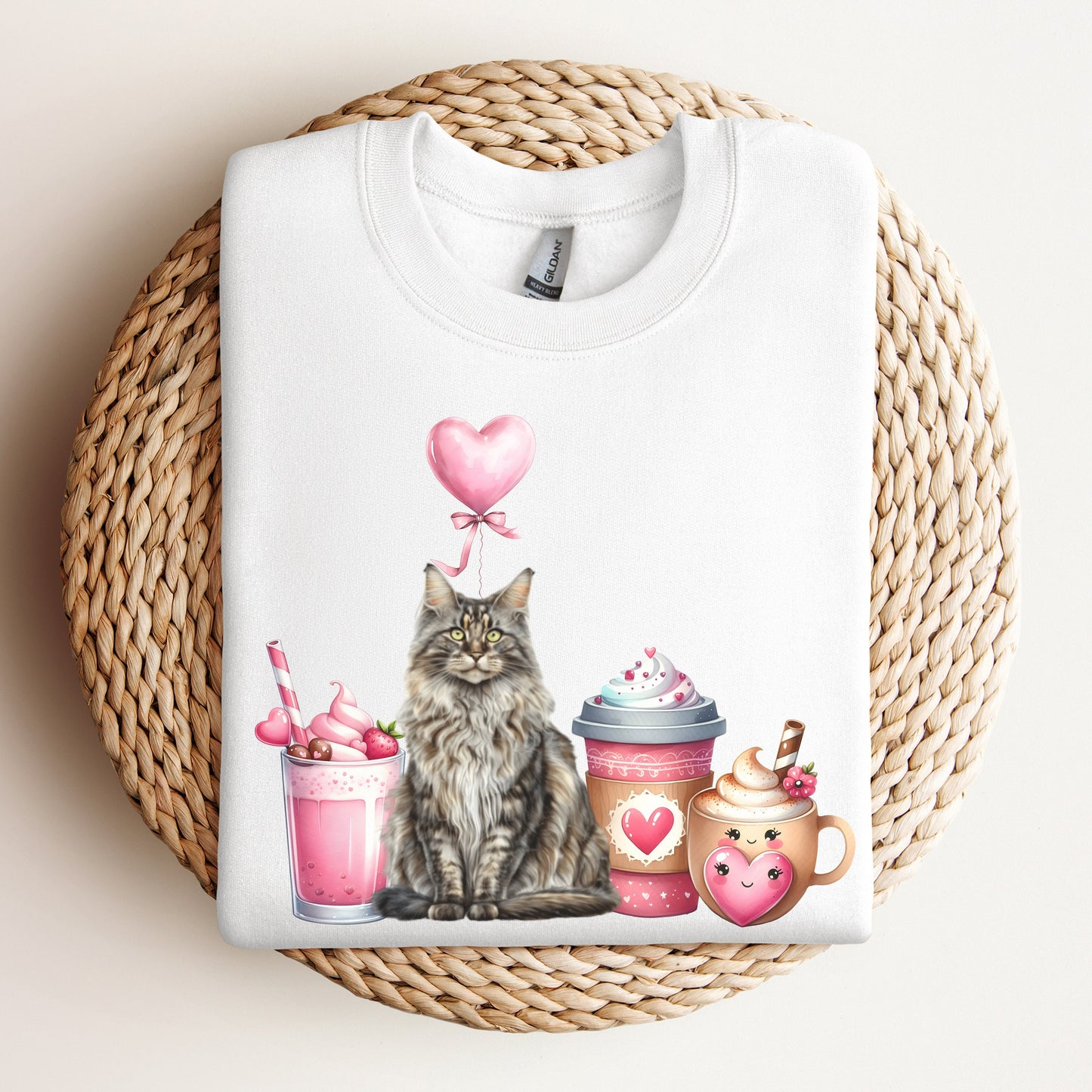 Valentines Mainecoon Cat Lover Gift Maine Coon Sweatshirt Mainecoone Sweater Coone Cat Gift Maine Coon Cat Gift Main Coon Cat Lover Shirt