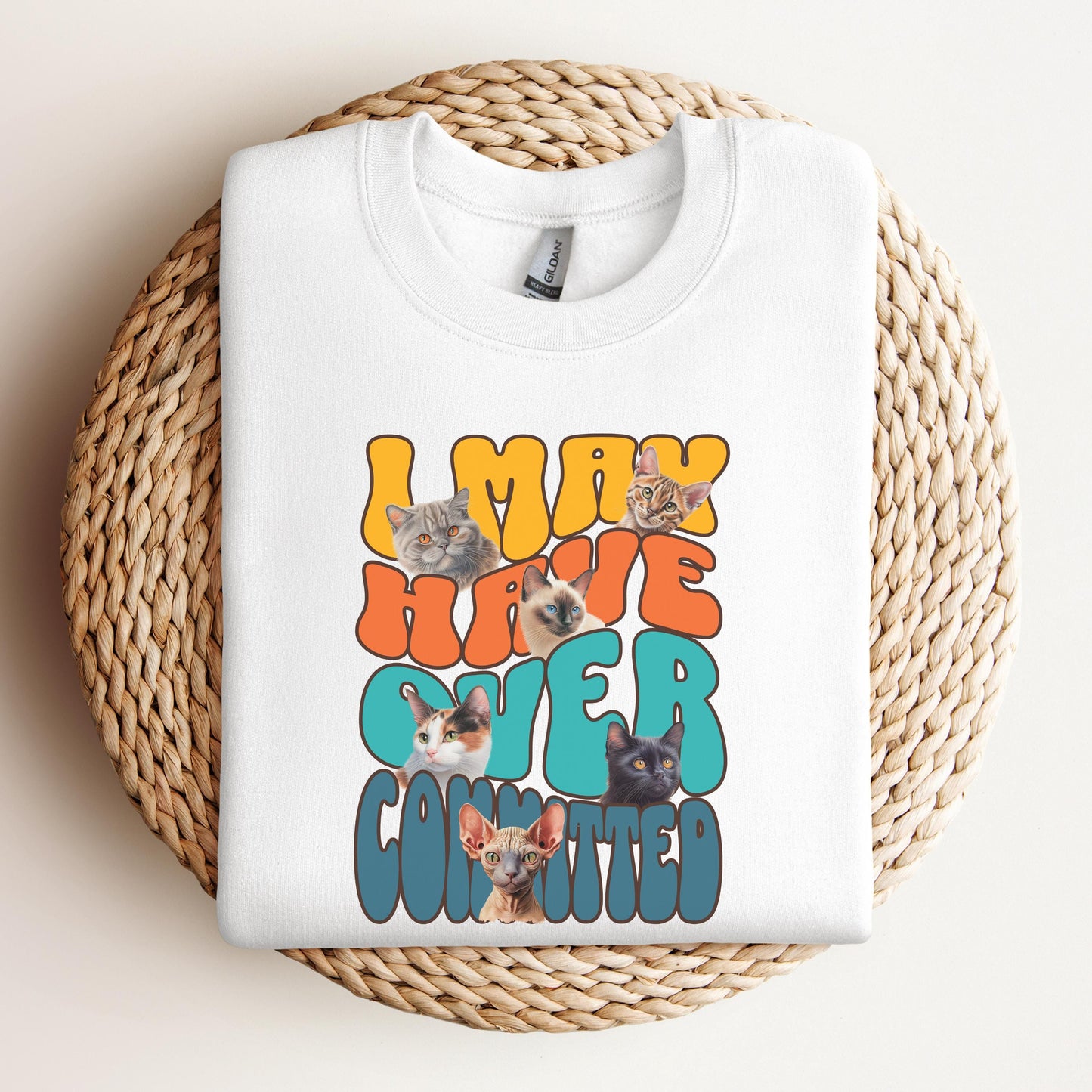 I May Have Over Committed Crazy Cat Lady Shirt for Cat Lover Gift for Feline Owners Cat Daddy Gift