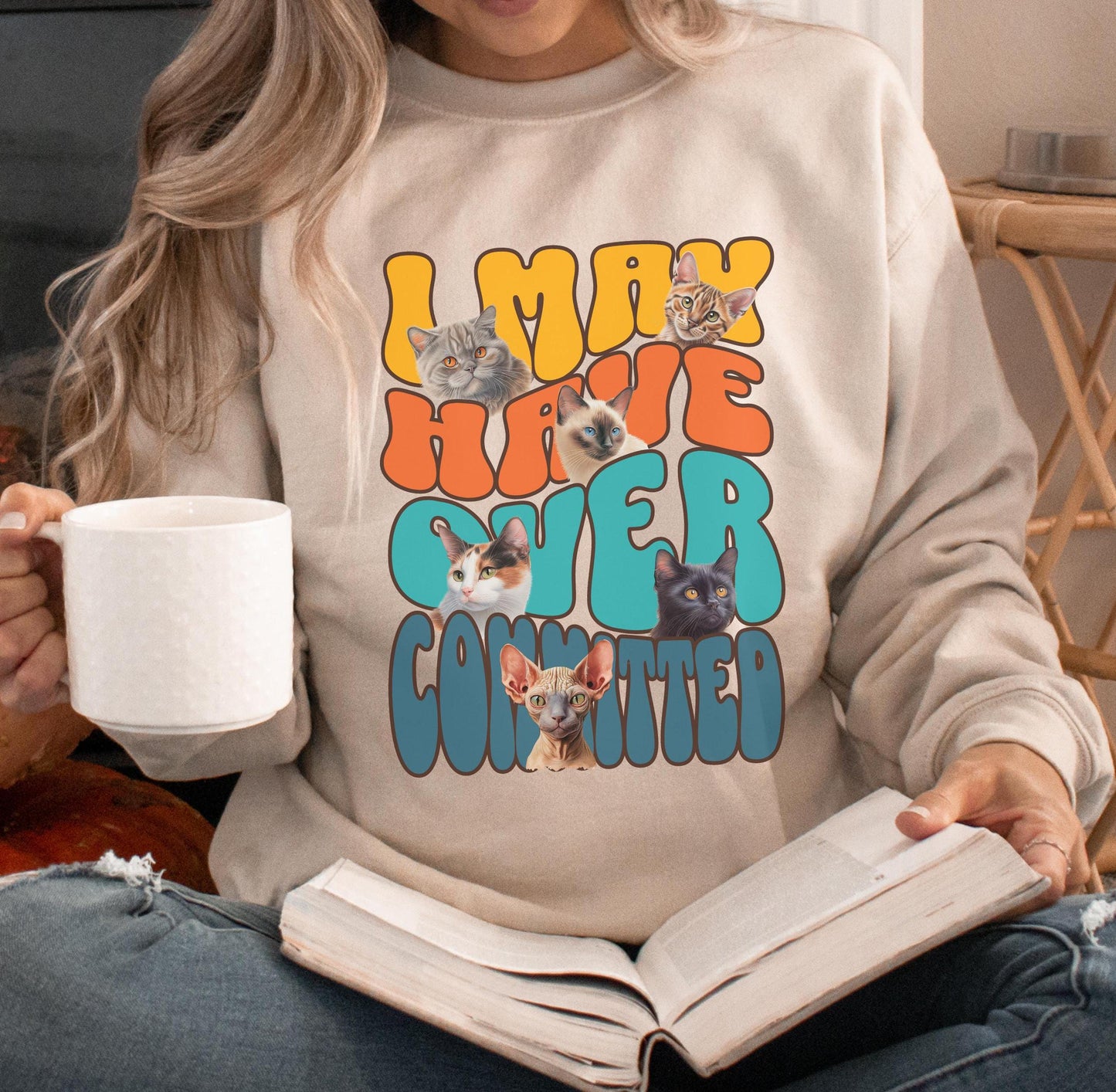 I May Have Over Committed Crazy Cat Lady Shirt for Cat Lover Gift for Feline Owners Cat Daddy Gift