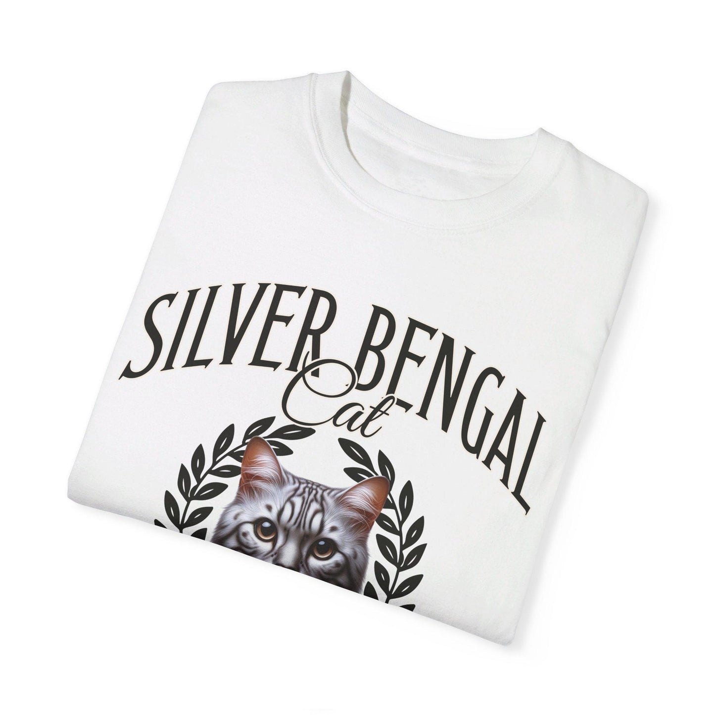 Silver Bengal Cat Social Club T-Shirt Cat Lover Tee Cozy Graphic Shirt for Bengal Cat Owners & Enthusiasts Gift for Silver Cat Mom Dad