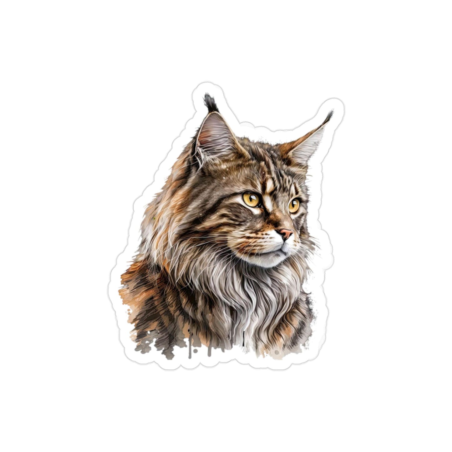 Mainecoon Vinyl Sticker Cat Lover Gift Maine Coon Sticker Mainecoone Die-Cut Coone Cat Gift Coonie Sticker Main Coon Cat Lover Gift