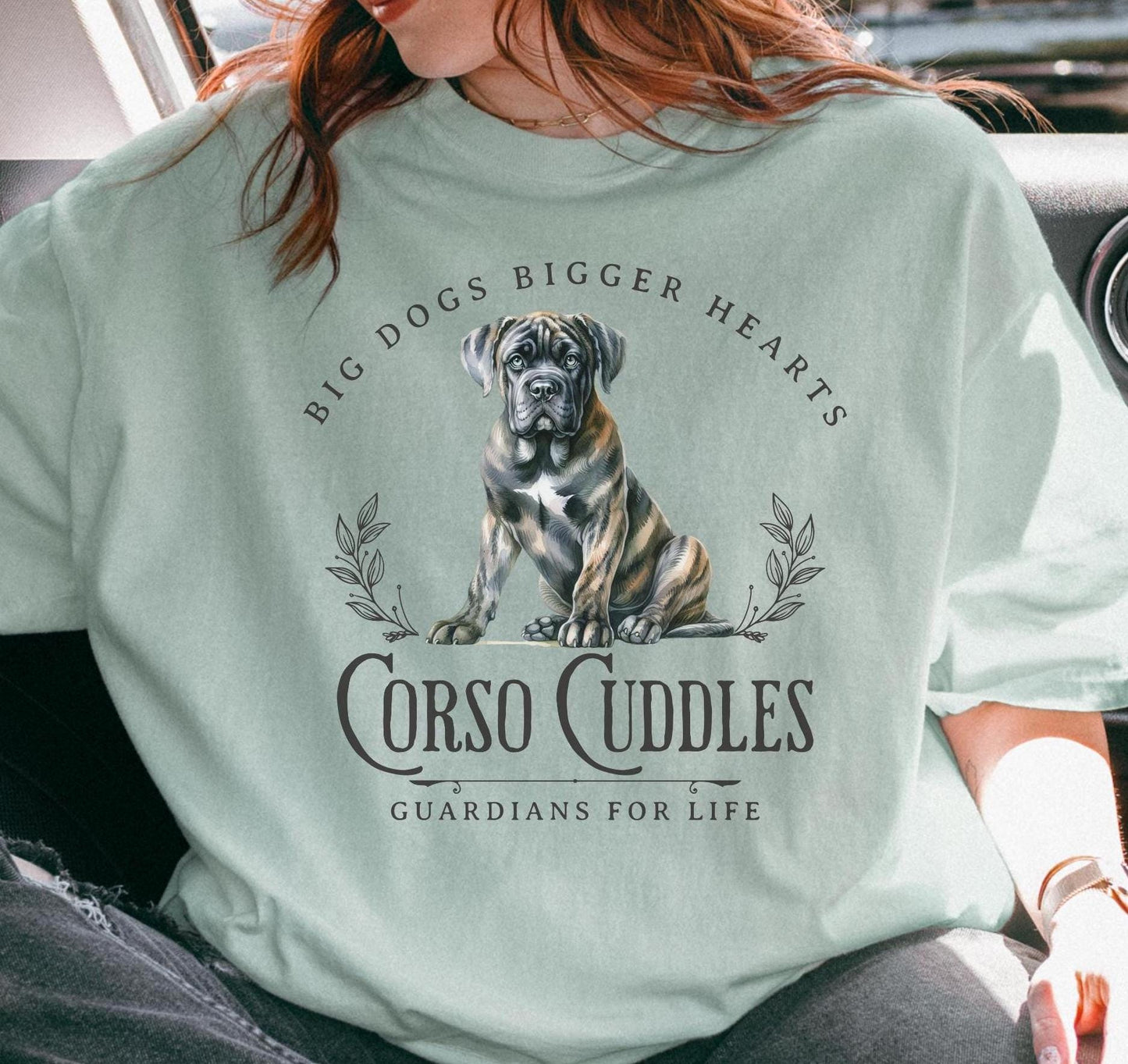Cane Corso Lover T-shirt Big Dog Gift Italian Mastiff Shirt Majestic Guardian Dog Owner Apparel Personalized Dog Mom Shirt Cute Dog Tee