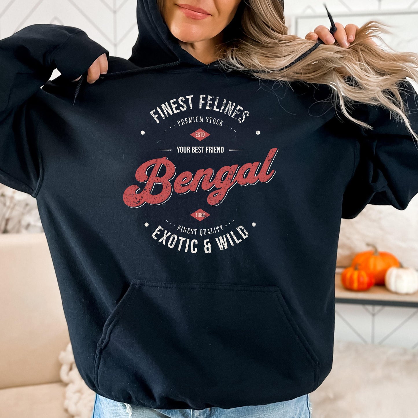 Vintage Bengal Cat Sweatshirt Tshirt Hoodie,  Custom Bengal Cat Lover Gift, Bengal Sweater, Bengal Cat Gift, Bengal Cat Lover Shirt