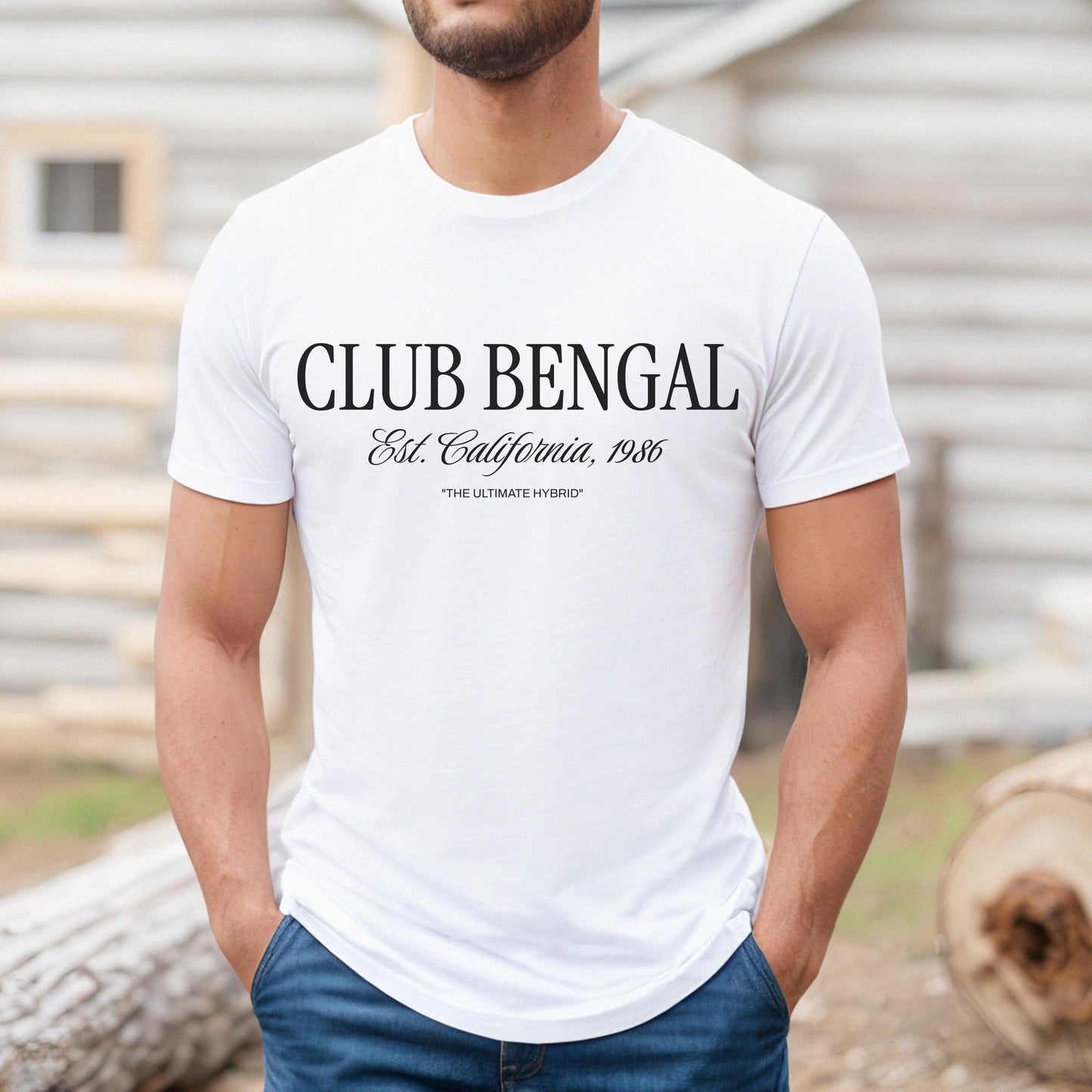 Minimalist Typography Bengal Cat Sweatshirt, Custom Bengal Cat Lover Gift, Bengal Sweater, Bengal Cat Gift, Bengal Cat Lover Shirt