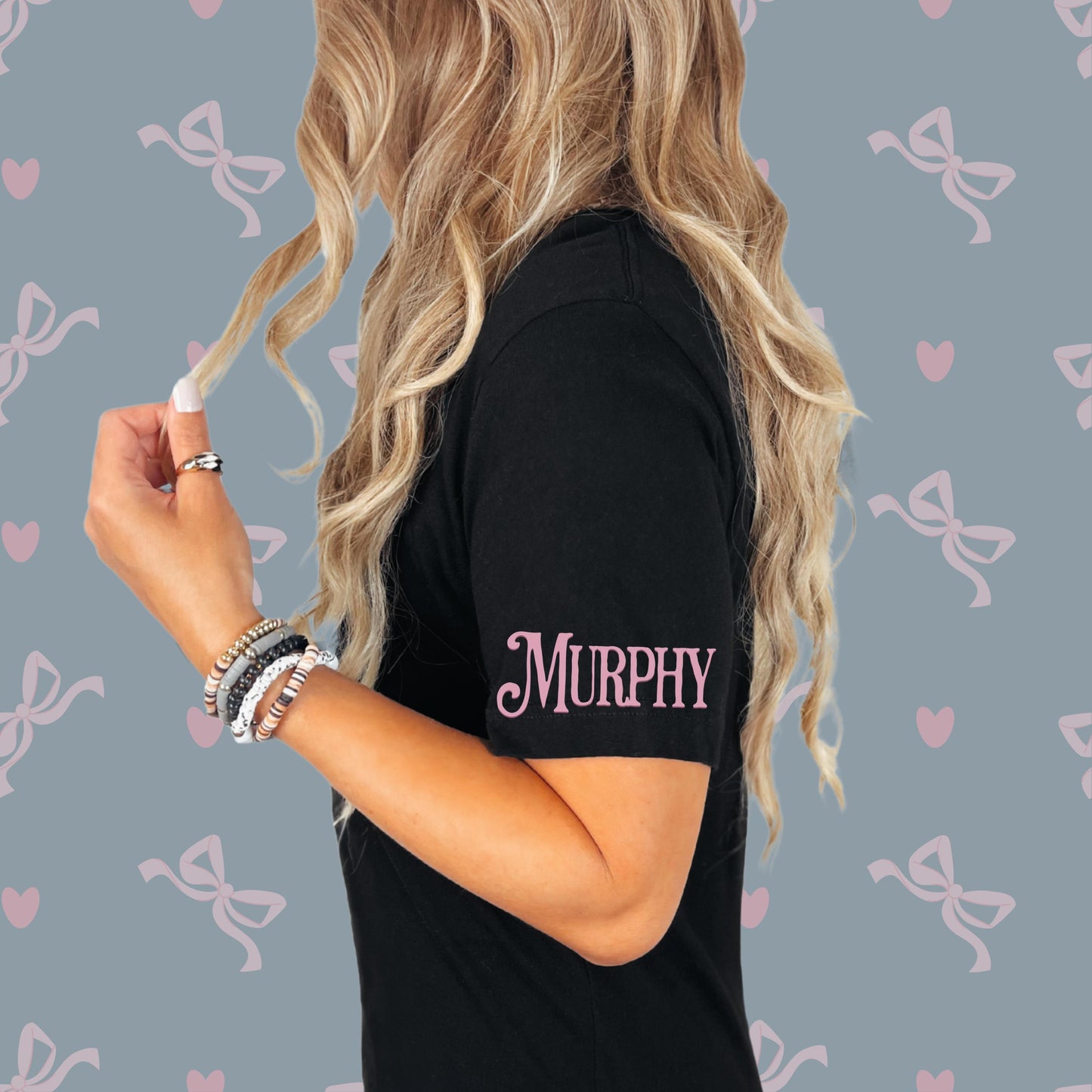 Personalized Pet Photo Shirt Gift Insert Design Here Coquette Aesthetic Bows Tee Heart Pet Picture Valentine Dog Sweatshirt Pet Hoodie