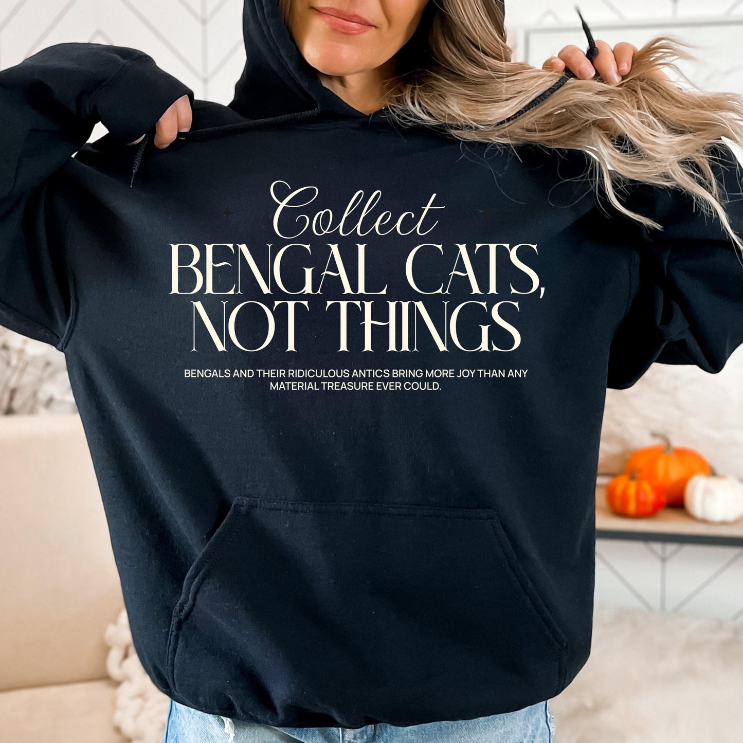 Minimalist Bengal Cat Sweatshirt Tshirt Hoodie,  Custom Bengal Cat Lover Gift, Bengal Sweater, Bengal Cat Gift, Bengal Cat Lover Shirt