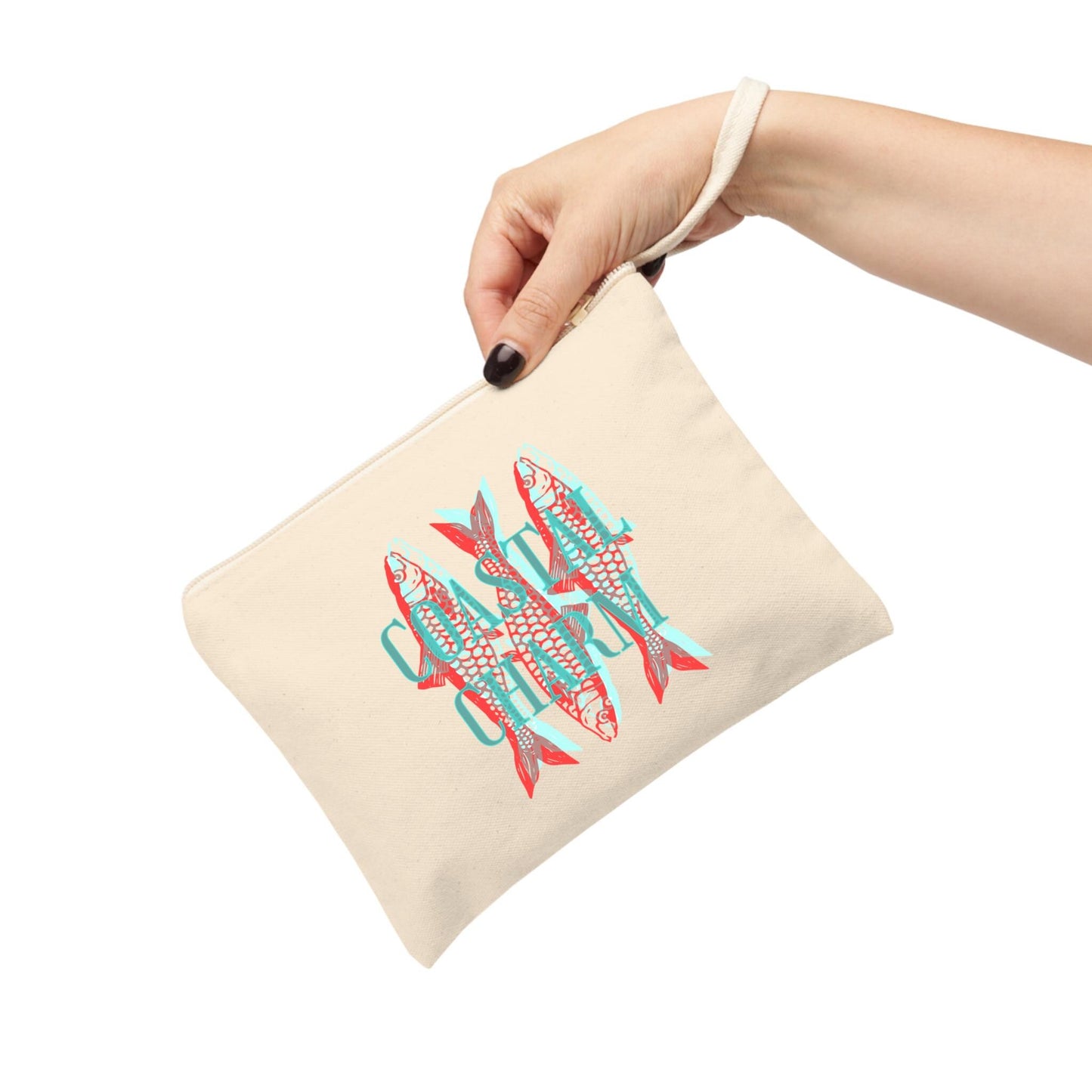 5. Coastal Charm - Accessory Zipper Pouch