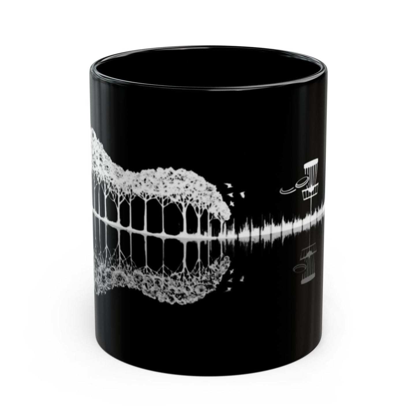 Disc Golf Guitar Mug Gift for Music Lovers Unique Coffee Mug Hot Chocolate Mug Perfect Gift for Him Disc Golf Player Guitar Enthusiast Gift