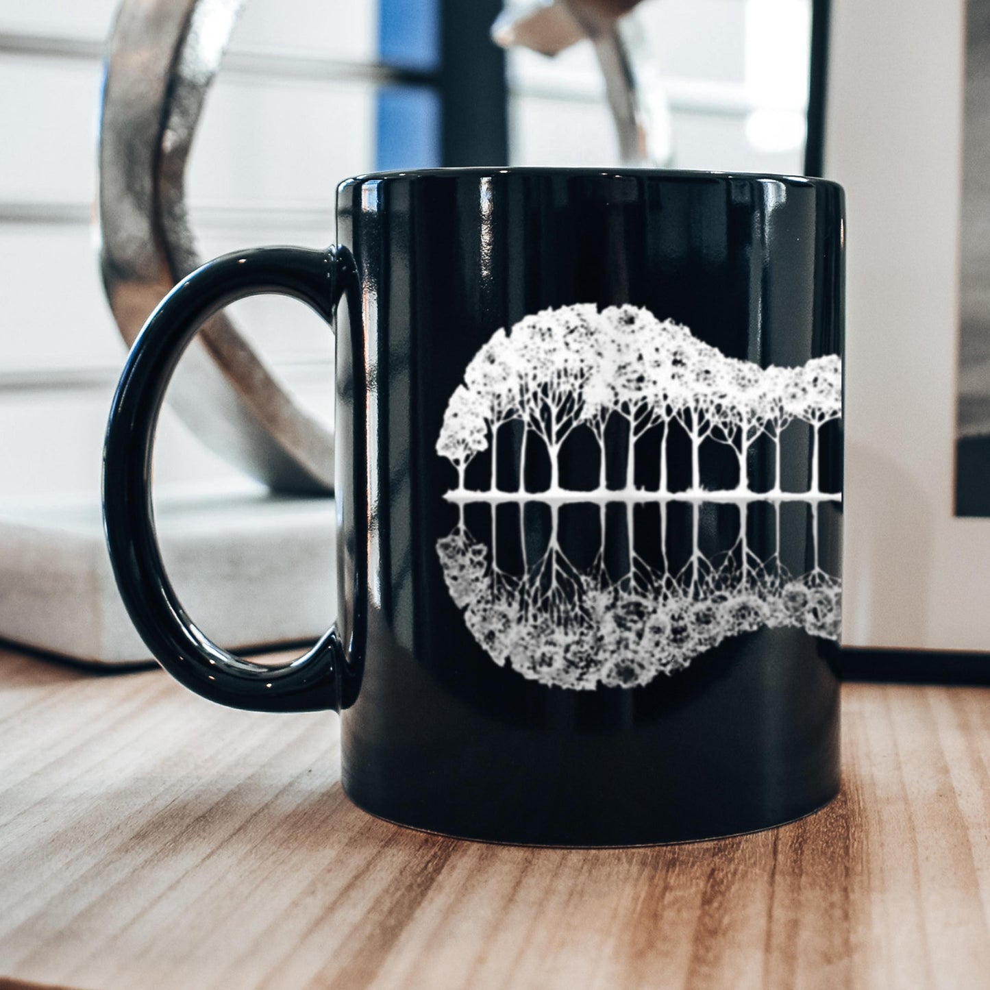 Disc Golf Guitar Mug Gift for Music Lovers Unique Coffee Mug Hot Chocolate Mug Perfect Gift for Him Disc Golf Player Guitar Enthusiast Gift