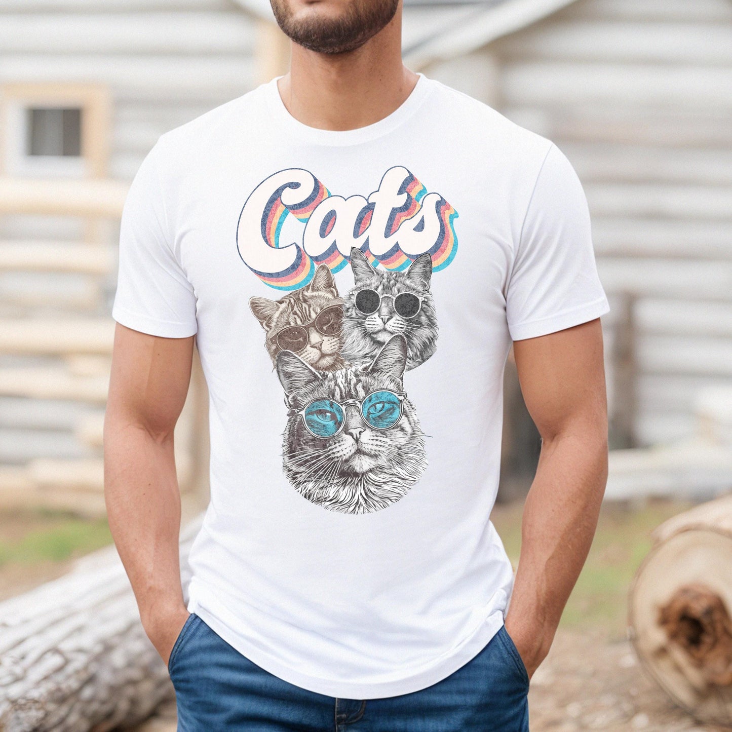 Retro Graphic Cat Lovers Sweatshirt Vintage Catful Shirt Retro Feline Hoodie Crewneck Soft Graphic Apparel Cat Lover Vintage Tee Gift Unisex