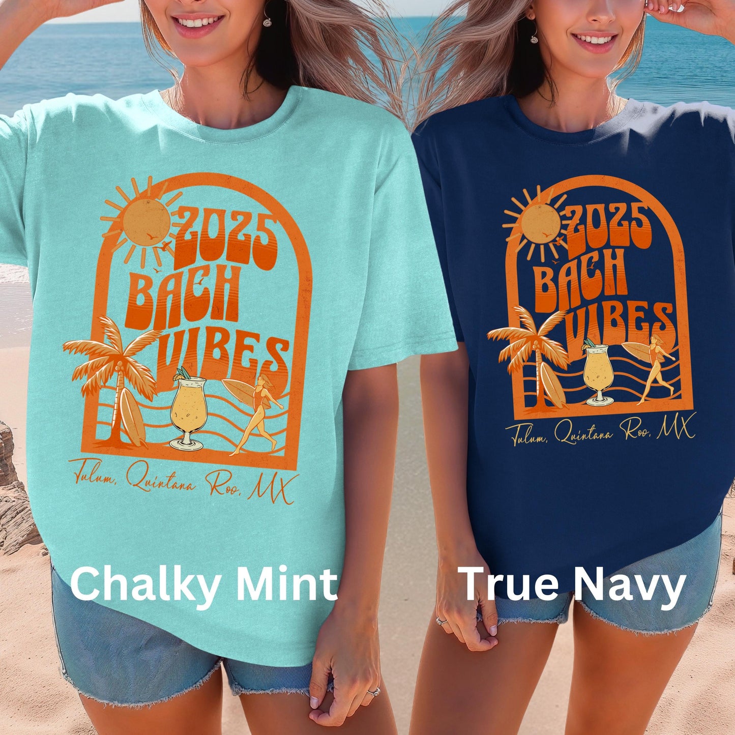 Mexico Coastal Retro Bachelorette Party Shirts Personalized Custom Bridal Squad Final Fiesta Bridesmaid Gifts Matching Group Vacation