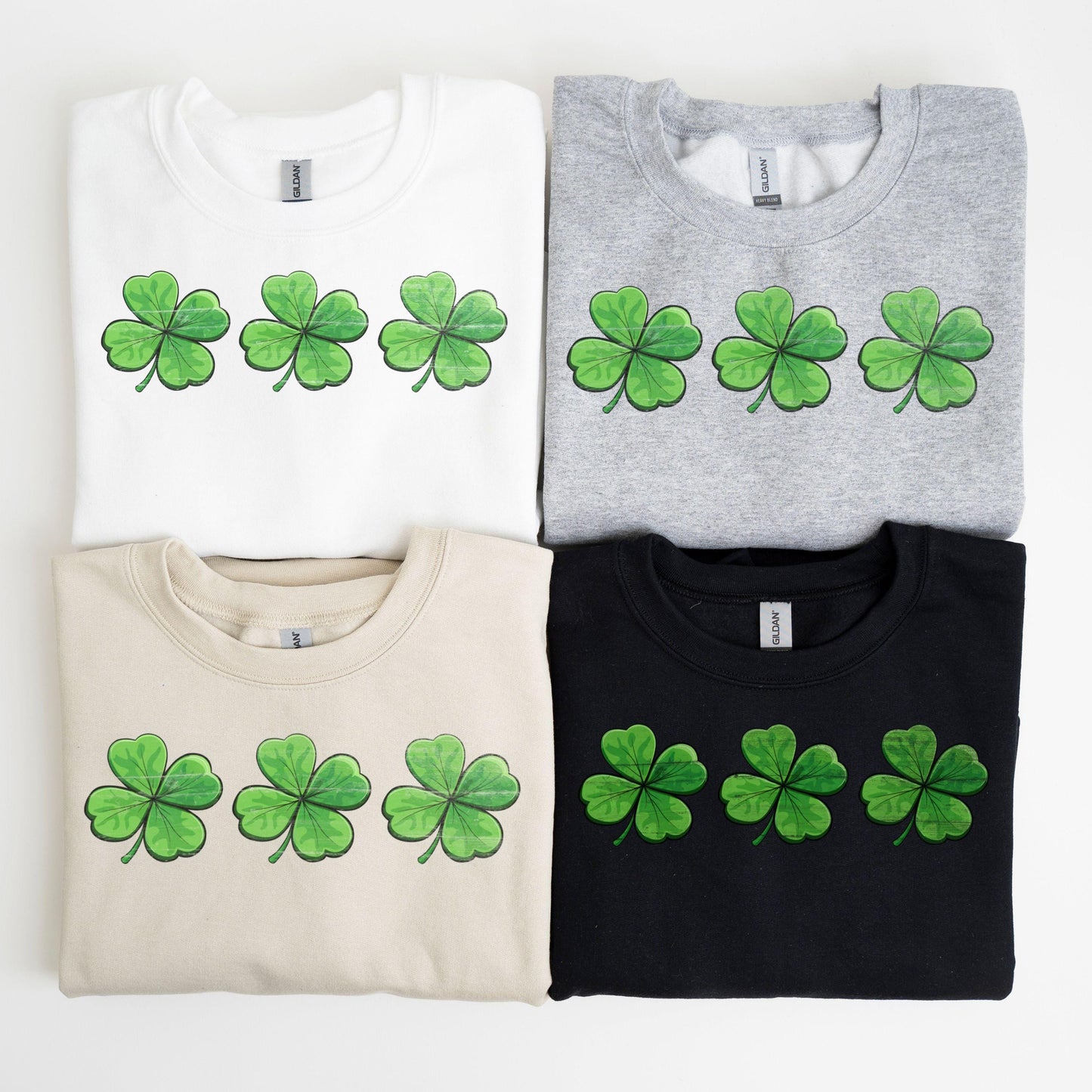 St Patricks Day Retro Shamrock Sweatshirt Funny Coquette Irish St Paddys Day Lucky Sweater Girls Four Leaf Green Grunge Lucky Clover Shirt