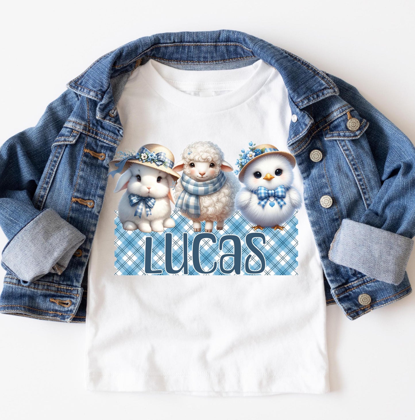 Infant Easter Shirt for Boys Girls Kids Personalized Name Doodle Font Toddler Crewneck Easter Bunny Sweatshirt for 2T Custom Toddler Shirts