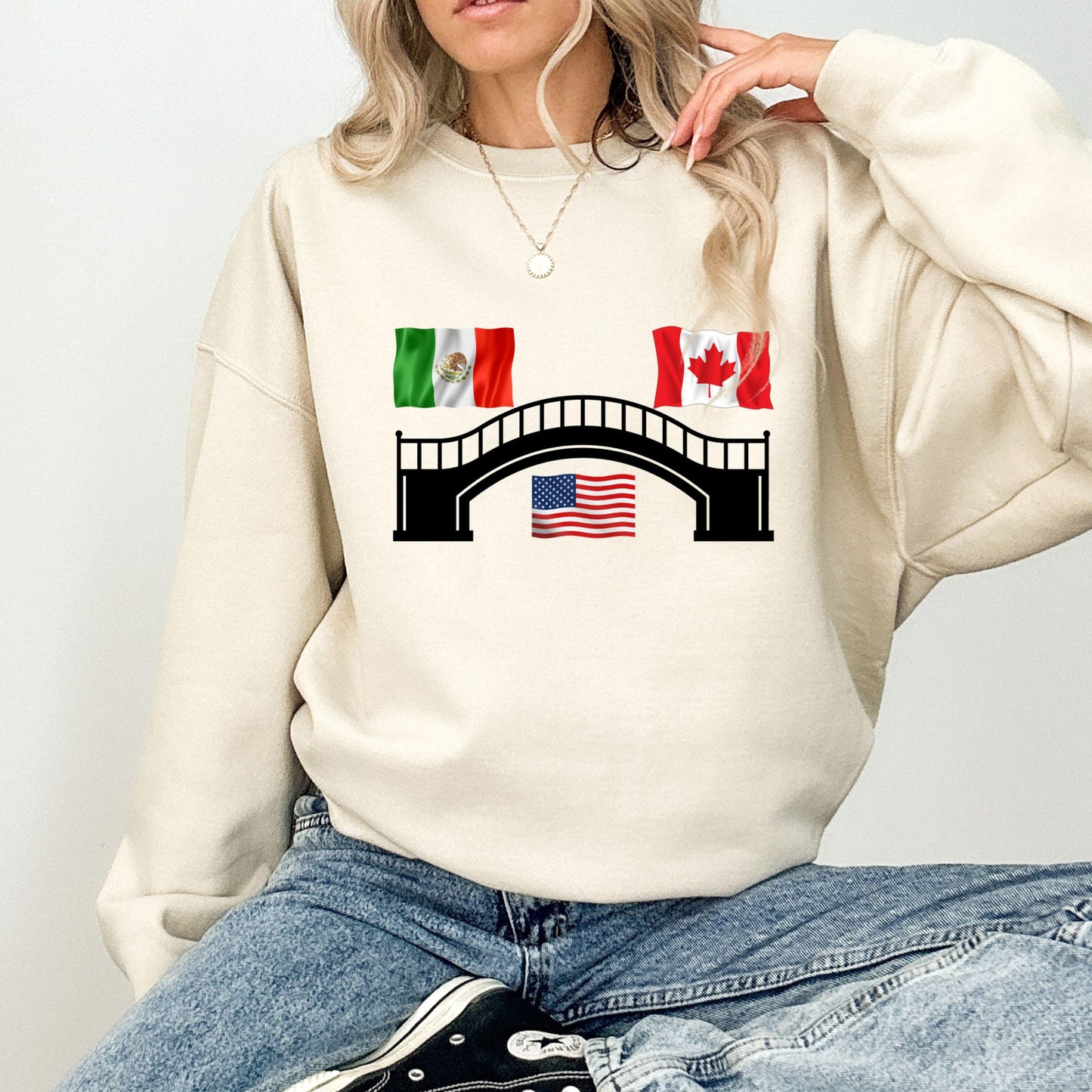 Funny Anti Tariff Humor Canada is Not for Sale Mexico Unity Free Trade Sweatshirt Political Sweater Made in Canada Sarcastic Shirt NAFTA 2.0