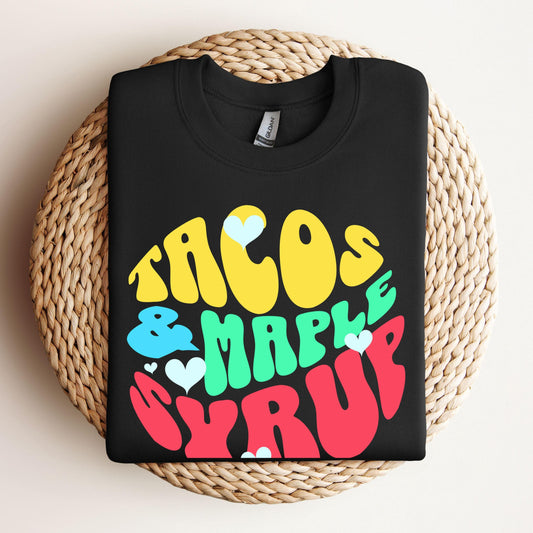 Funny Anti Tariff Humor Canada Mexico Unity Free Trade Sweatshirt Canadian Pride Sweater Made in Canada Sarcastic Taco Maple Syrup Shirt