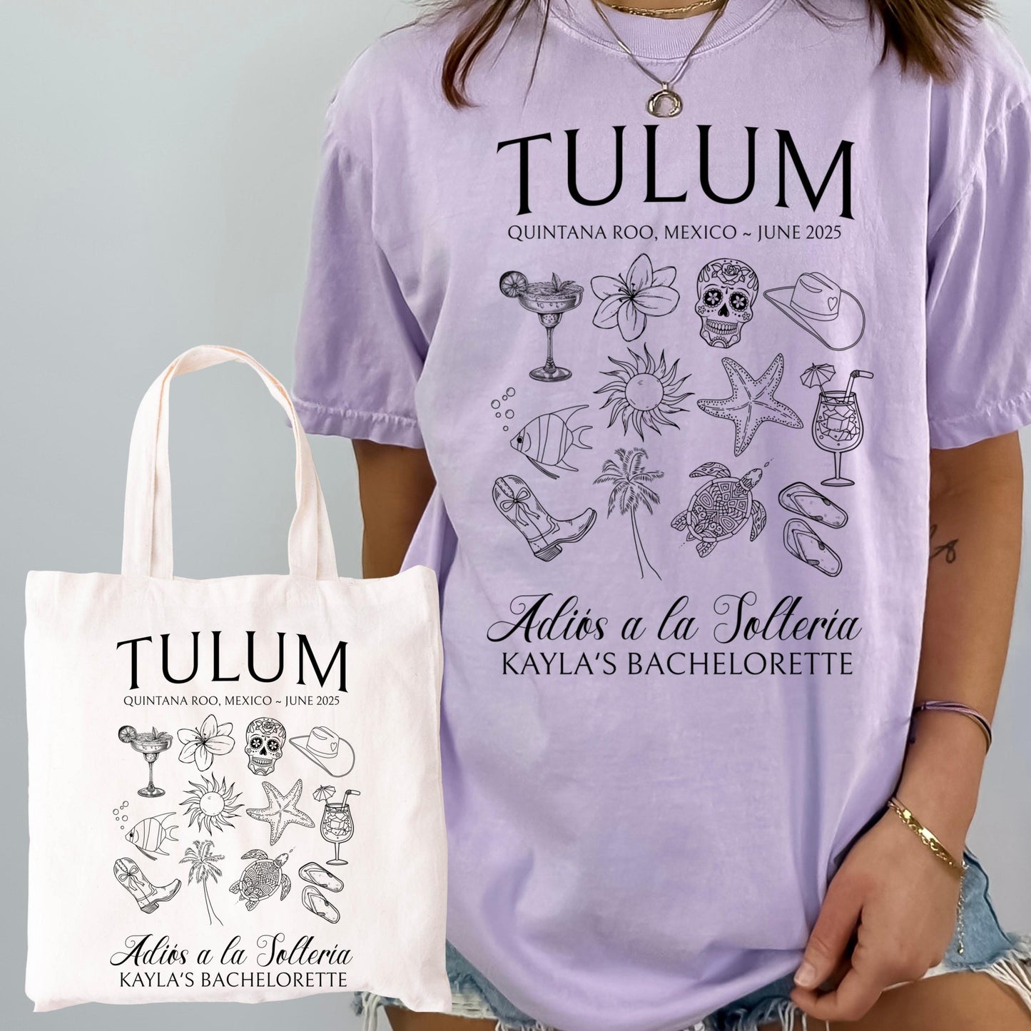 Mexico Coastal Cowgirl Bachelorette Party Shirts Personalized Custom Bridal Squad Final Fiesta Bridesmaid Gifts Matching Group Vacation