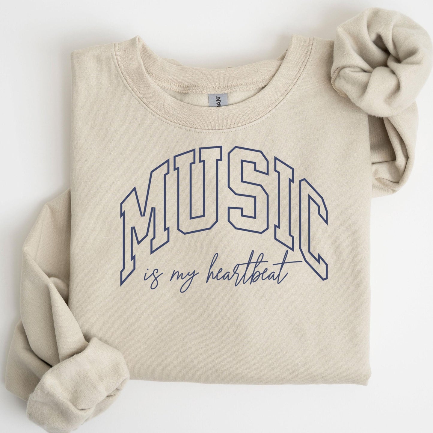 Music Sweatshirt Varsity Style Band Director Pullover Choir Instructor Gift Orchestra Lover Outfit Vocal Coach Inspirational Sweater