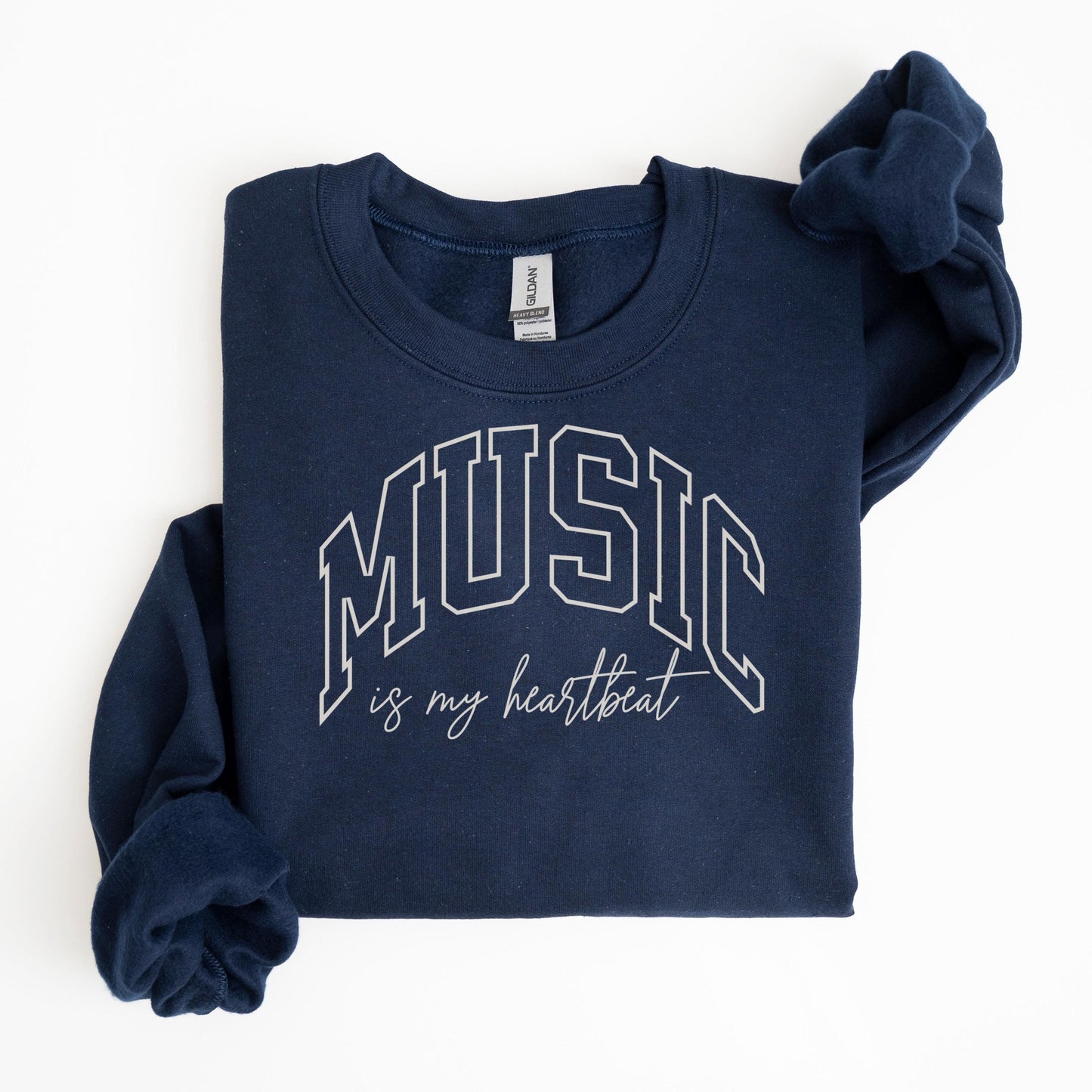 Music Sweatshirt Varsity Style Band Director Pullover Choir Instructor Gift Orchestra Lover Outfit Vocal Coach Inspirational Sweater