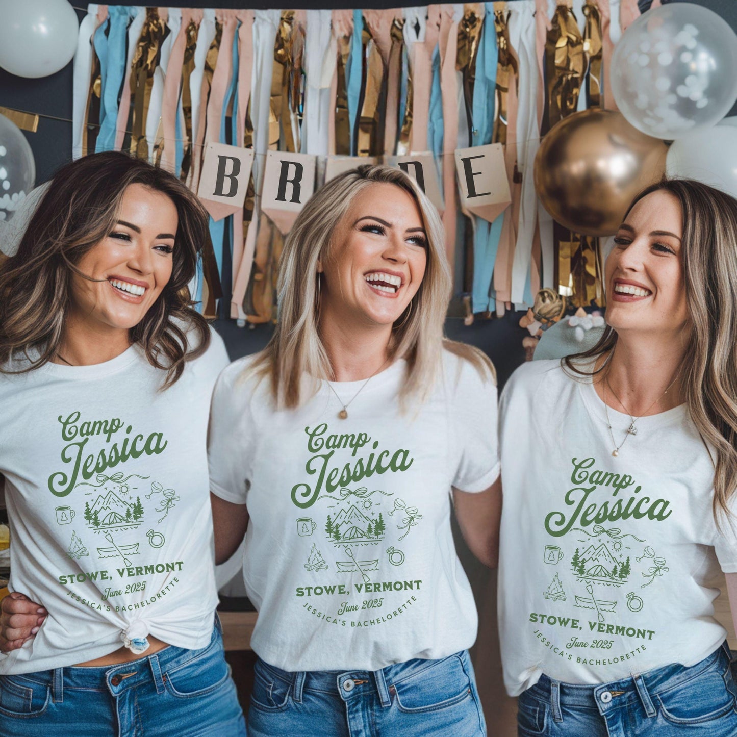 Custom Location Camp Bachelorette Shirt Future Wifey Bride Doodle Art Lets Go Girls Trip Personalized Camp Bach Bridesmaids Gift Tshirt Tee