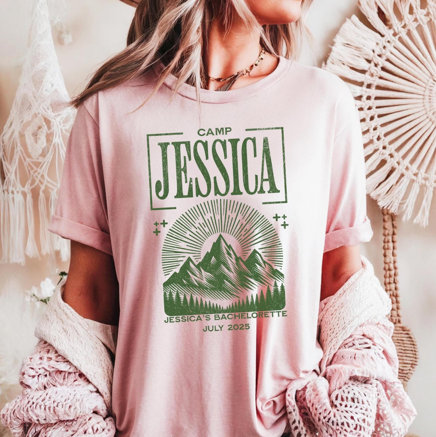 Vintage Camp Bachelorette Shirt Custom Location Camping Party Shirts Mountain Bride Tee Retro Lake Themed Bridal Party Gifts Hiking Tees