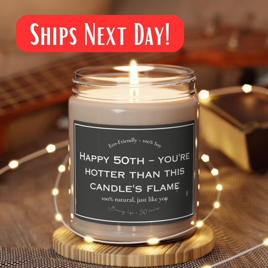 Funny 50th Happy Birthday Candle, 50th Birthday Gifts, 50th Gag Gifts, 50th Gift for Him Her, 50thBirthday 1973, Mens 50th Birthday Presents